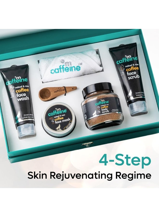 mCaffeine Special Mood Gift Set for Women & Men & Women With Complete Coffee Skin Care | Birthday Anniversary Set for Mother & Wife| Self Care Pampering & Rejuvenating Combo Kit for All Occasions & Ages | Perfect Women's Day Present for Her | Diwali Gift Kit Set| Natural Products Suitable For All Skin Types - Image 3